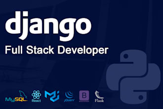 create django, python website as a full stack developer