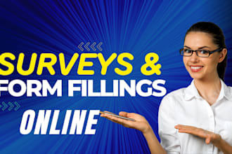 fill online survey and forms, data entry, web research, form filling jobs