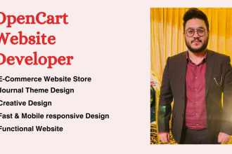 design an opencart website and ecommerce store for you