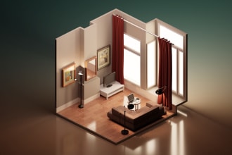 convert your room to 3d isometric style