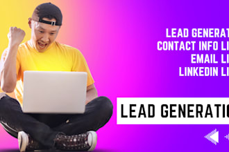 create contact info list by lead generation