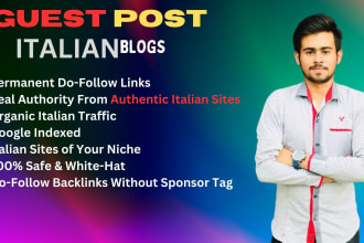 offer guest posting and link insertion services on italian sites