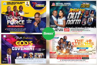 design exceptional church flyer or event flyer design