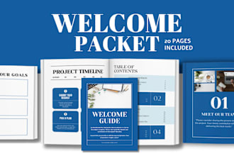 design pdfs, ebooks, interior layouts, planners or welcome packet in canva