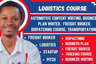 write logistics, freight broker, dispatching, and automotive training content