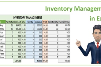 do inventory management in ms excel