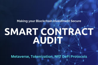 do smart contract audit, optimization and security review