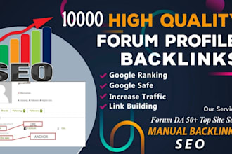 create forum profile and social network backlinks