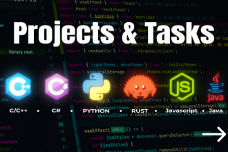 do cpp java python javascript programming projects and tasks
