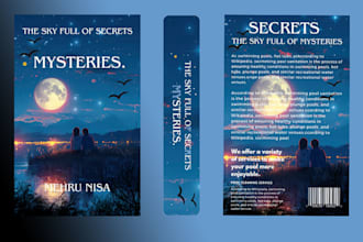 design artistic, poetry, horror and romance book cover design