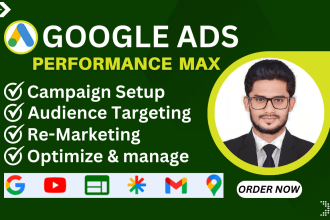 setup performance max, search, display, discovery ads to improve sales