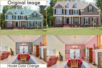 change house paint, wall or garage door, interior exterior color