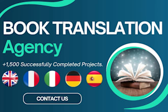 do book translation into german italian spanish english french