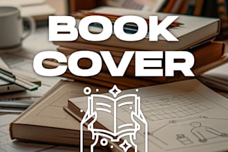 design your book cover with cute illustrations, not ai
