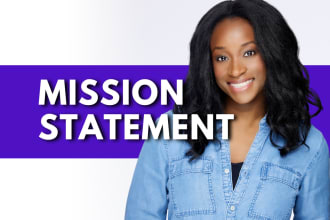 write your mission statement for your brand and business