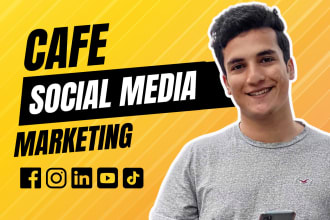 be your social media marketing manager for cafe