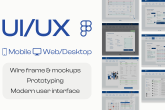 design web ui ux or website template in PSD, figma and adobe