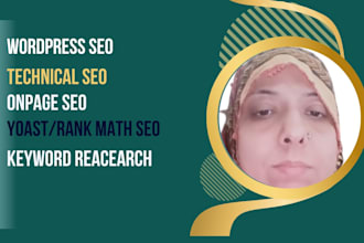 do onpage and technical SEO of wordpress websites