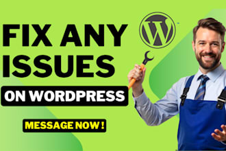 quickly fix wordpress issues and woocommerce errors