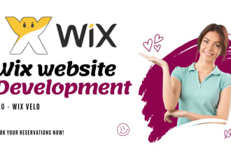 design wix website development wix website redesign wix velo