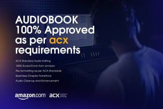 fix your audiobook errors as per amazon acx standards