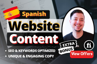 write website content with professional SEO copywriting