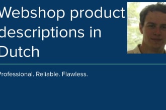 write a great selling SEO product description in dutch