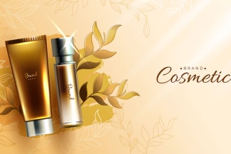 design premium products ,banner,cover,poster,flyer cosmetic