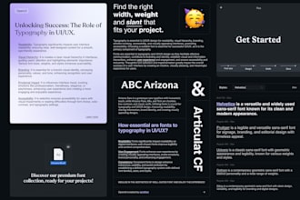 design and prototype a website or landing page