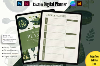 design custom digital and printable planner for you