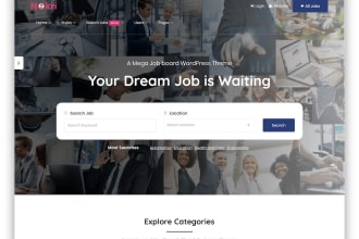 create a custom job board website like indeed with advanced features