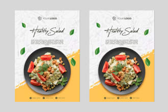 create food menu, food flyer, cafe bakery restaurant