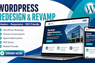 redesign, recreate or customise your wordpress website