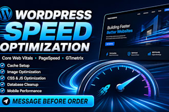 optimize wordpress speed and improve core web vitals