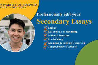 edit secondary application essays for dental school