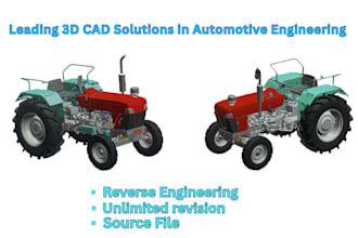 do 3d modeling, product design and 3d design automotive