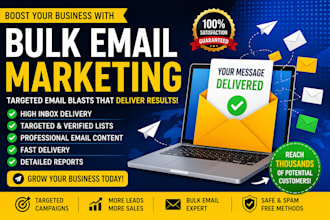 send bulk email marketing campaigns and targeted email blasts for your business