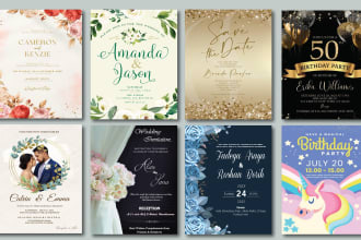 design wedding invitation card or birthday card, any invitation card