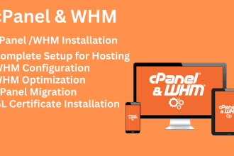 install configure and optimize cpanel whm on centos ubuntu almalinux