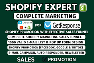 promote shopify store, sales funnel to boost shopify sales or shopify marketing