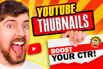 design amazing youtube thumbnail