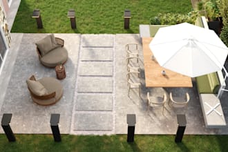 do backyard landscape design, front yard, terrace, 3d garden patio