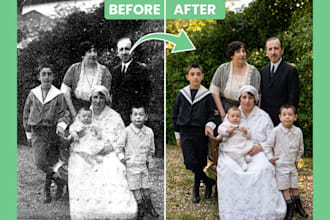 professionally restore, colorize, and fix old photos