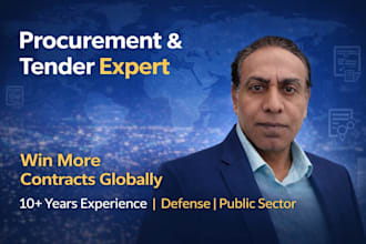 bid in public and private tenders, source a product and win the contract