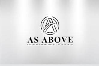 make 3 different professional accounting financial logo
