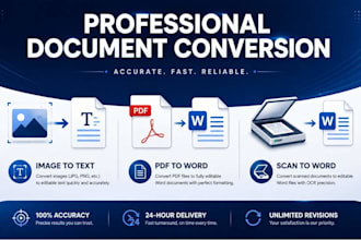 convert pdf to word or image to text
