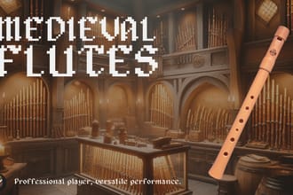 record medieval flute track