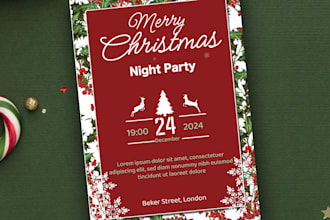 design christmas, new year, and birthday card invitations