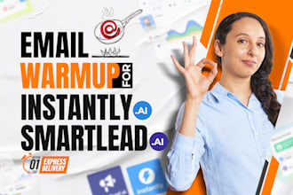 do instantly ai or smartlead cold outreach email warm up with google workspace