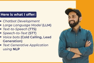 build llm, stt, tts, chatbot, and voice bot